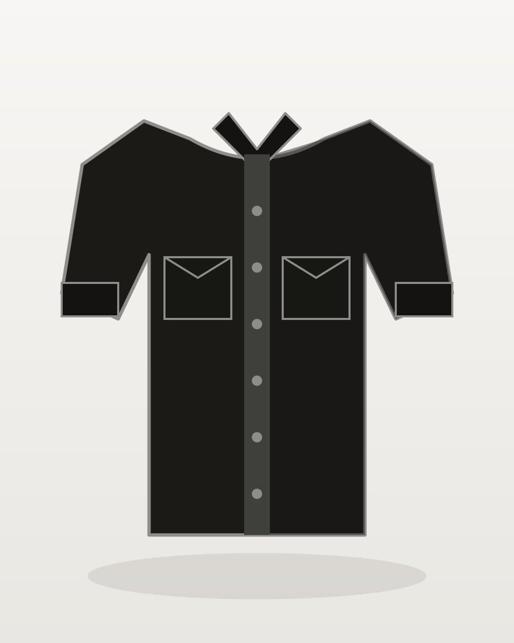 تی‌شرت کار یقه‌گرد